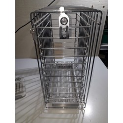 Contenitore estraibile con serratura di sicurezza per detersivi Completo di guida inoxa art.302