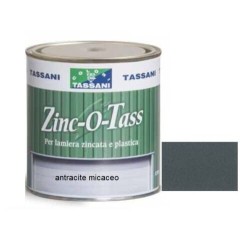 ZINC-O-TASS 0,750L Smalto per Lamiera Zincata, Alluminio e Plastica Antracite