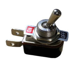 Interruttore Melchioni a leva unipolare ON-OFF 6A125 - 3A220v foro 11 mm