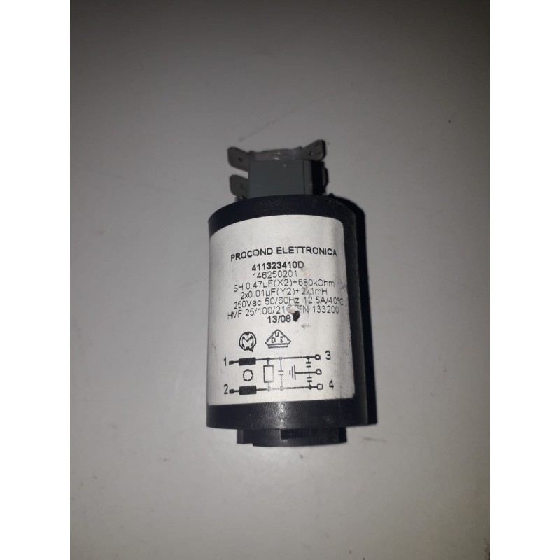 condensatore antidisturbo cod.411323410D per lavatrice zoppas pt508 usato