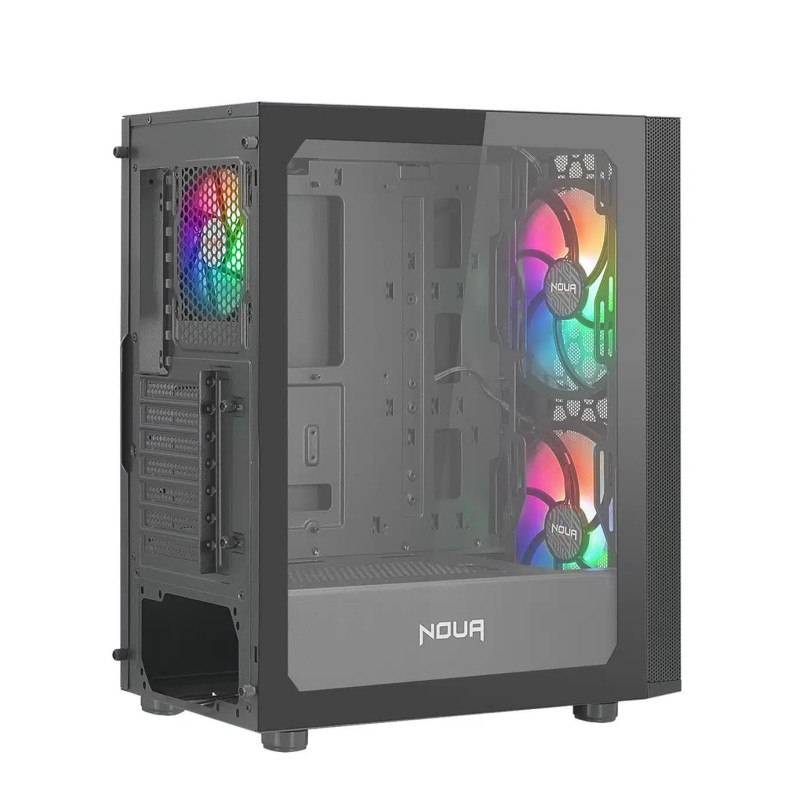 CASE MID-TOWER NO PSU ORIZON M101 1 USB3 2USB2 VETRO TEMP. RGB FAN BLK