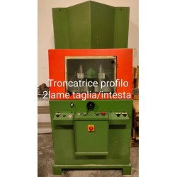 troncatrice tv 500 per profili in pvc con due lame usato