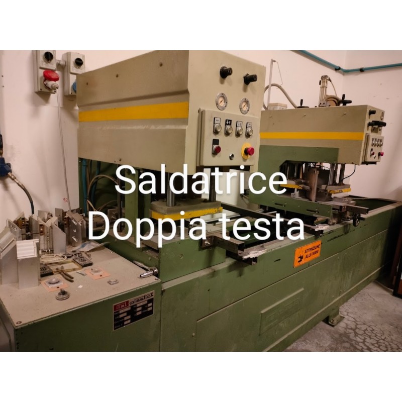 saldatrice per pvc a due teste usato