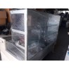 VETRINA NEUTRA (NON REFRIGERATA) 2 MENSOLE IN VETRO PIANI ESPOSITIVO E DI LAVORO IN ACCIAIO USATO