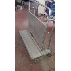 carrello pesante da cantiere con ruote porta lastre usato