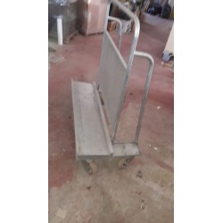 carrello pesante da cantiere con ruote porta lastre usato
