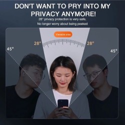 PELLICOLA VETRO TEMPERATO PER IPHONE 11 12 13 14 PRIVACY COPERTURA TOTALE