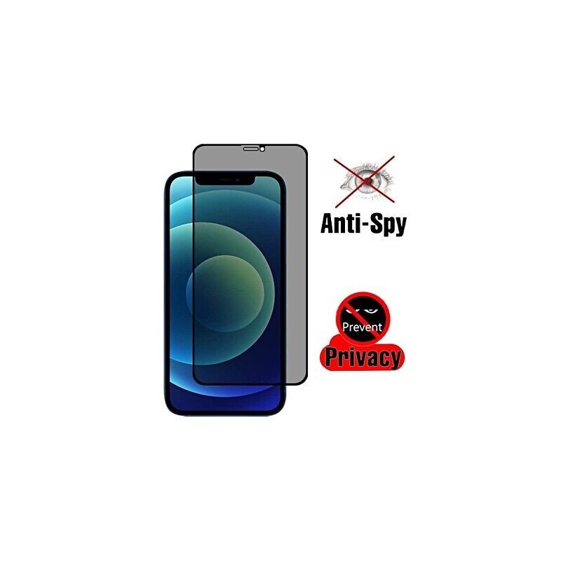 PELLICOLA VETRO TEMPERATO PER IPHONE 11 12 13 14 PRIVACY COPERTURA TOTALE
