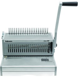 Fellowes 5642601 Rilegatrice a Dorso Plastico Orion, Manuale, Capacità di Rilegatura 500 Fogli, Silver