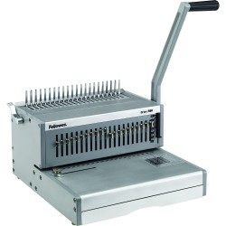 Fellowes 5642601 Rilegatrice a Dorso Plastico Orion, Manuale, Capacità di Rilegatura 500 Fogli, Silver