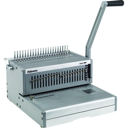 Fellowes 5642601 Rilegatrice a Dorso Plastico Orion, Manuale, Capacità di Rilegatura 500 Fogli, Silver