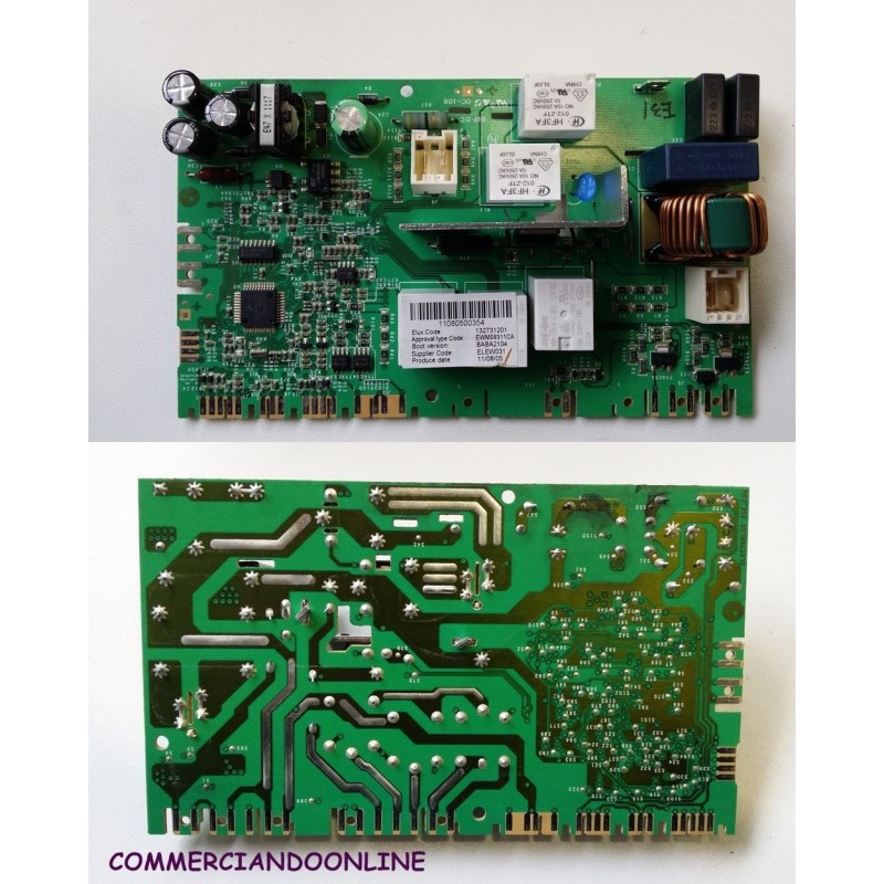 SCHEDA ELETTRONICA COD. 132731201 LAVATRICE ZOPPAS PWH 71061 USATO VLX
