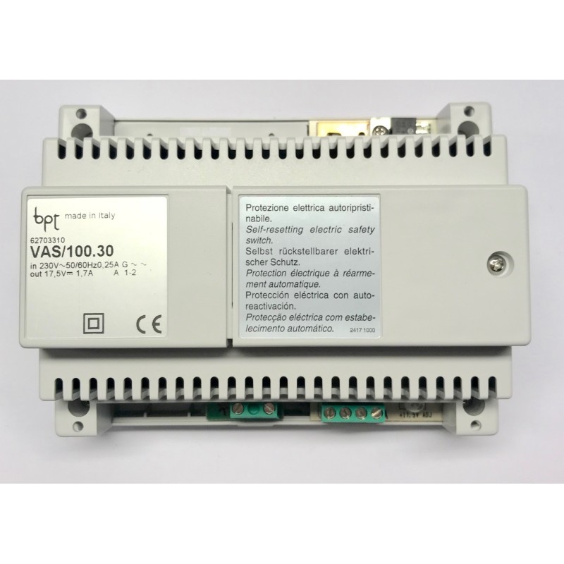 VAS/100.30 ALIMENTATORE 230V SUPPLEMENTARE VIDEOCITOFONICO 62703310