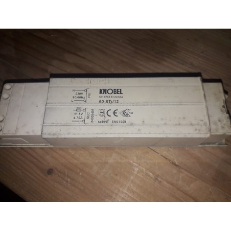trasformatore  di sicurezza Knobel CH-8755 230v50hz sec 11,5v 4,75A60-str/12 usato