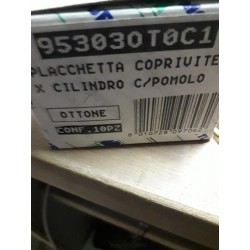 mottura placchetta coprivite x cilindro c/pomolo ottone cod.953030T0C1