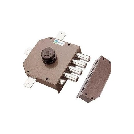 SERRATURA LEGNO APPLICARE 30651v MOTTURA C.POMPA M4 QUINT+SCR + POMOLO E.MM 63 SX