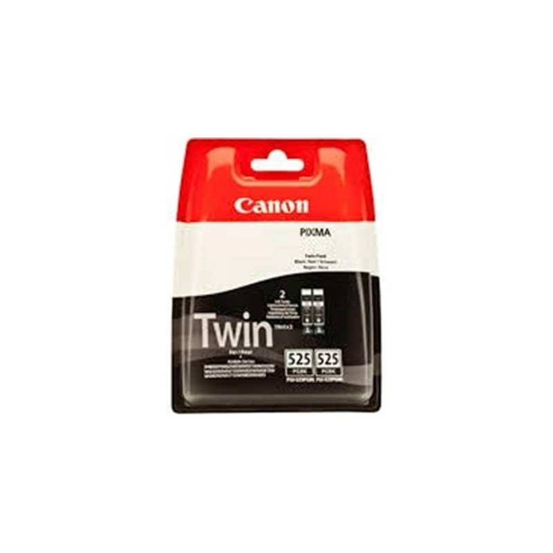 TWIN PACK CANON 2PZ PGI-525PGBK NERA 4529B010 CARTUCCIA ORIGINALE PER CANON