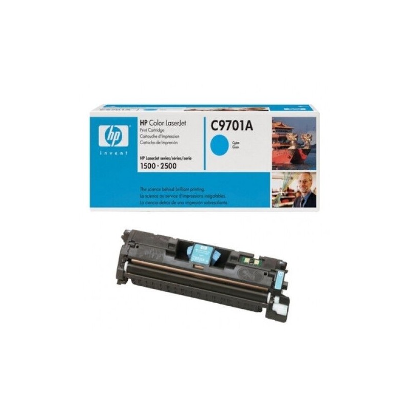TONER HP ORIGINALE CIANO C9701A per COLOR LASERJET 1500/2500