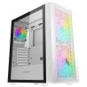 CASE MID-TOWER NO PSU ORIZON M111 1 USB3 2USB2 VETRO TEMP. RGB FAN WHT