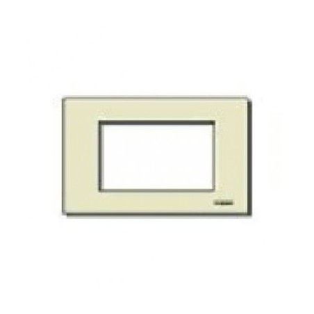 PLACCA 3 MODULI RESINA SCATTO AVORIO VIMAR 8657