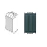VIMAR 16540 COPRIFORO FRONTE RIGATO GRIGIO SERIE IDEA