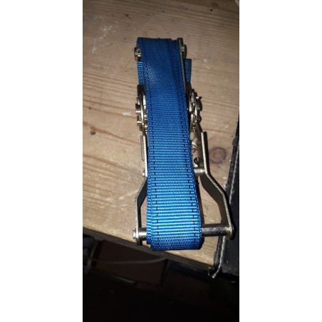 cinghia di fissaggio con cricchetto senza gangio 2,5mx25mm