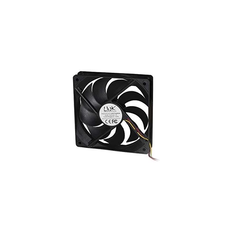 VENTOLA PER CASE 120X120X25MM BK 12 V CONNETTORE 3 FILE VITI INCLUSE