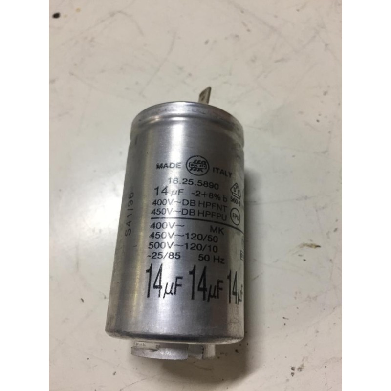 CONDENSATORE METALLICO 16255890 FISSAGGIO A PRESSIONE PER LAVATRICE REX AEG ZANUSSI ELECTROLUX USATO
