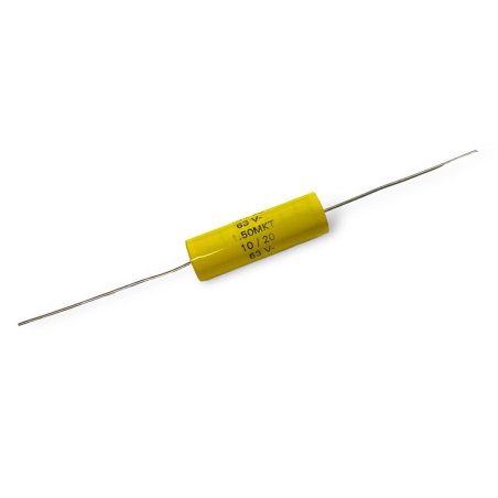10 Pzz. Condensatore Assiale Arcotronics 1.50 MKT 10uF 63V 20%