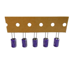 5 PEZZI - CONDENSATORE ELETTROLITICO IN ALLUMINIO 47uF 6,3V 105°C 3A