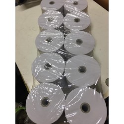 10 ROTOLI IN CARTA SEMPLICE(NON TERMICA) L75MM D75MM
