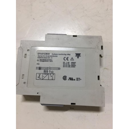 CARLO GAVAZZI DPA01CM44 - Relè per il monitoraggio di fase 480V 1CO 8A Morsetto a vite usato