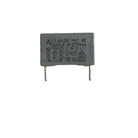 5 Pezzi - Condensatore in Polipropilene R40 0.47uF 275V 20% Passo 22,5mm