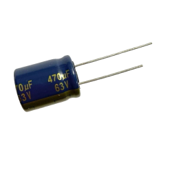 3 PEZZI - CONDENSATORE ELETTROLITICO IN ALLUMINIO 470uF 63V 105°C 16X20mm