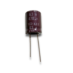 4 PEZZI - CONDENSATORE ELETTROLITICO IN ALLUMINIO KZE 470uF 63V 105°C 16X21mm