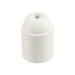 Portalampada in Termoplastica - Attacco E27 Liscio Bianco 62800