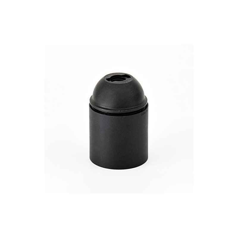 Portalampada in Termoplastica - Attacco E27 Liscio Nero 62801