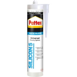 PATTEX Silicon5 Sigillante siliconico Acetico universale 280ml Bianco