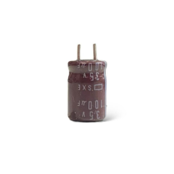 5 Pezzi - CONDENSATORE ELETTROLITICO 100µF 35V 20% 105°C Ø8X12,3MM