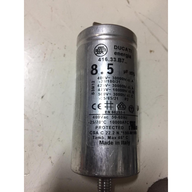 CONDENSATORE DUCATI 416.33.B7 PER ASCIUGATRICE INDESIT IDCA 845 A ECO USATO