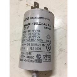 CONDENSATORE SINTEX 45S.C2AS 7,5 PER LAVATRICE CANDY USATO