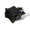 Interruttore bipolare a bilanciere DPST ON-OFF DPST tasto nero faston