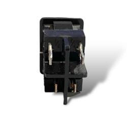 Interruttore bipolare a bilanciere DPST ON-OFF DPST tasto nero faston