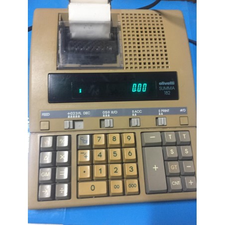 CALCOLATRICE OLIVETTI VINTAGE ELETTRICA SUMMA 182 USATO