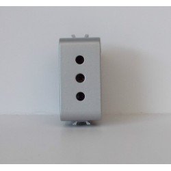 GEWISS GW 14201 PRESA 2P+T 10A 1 MODULO CHORUS TITANIO