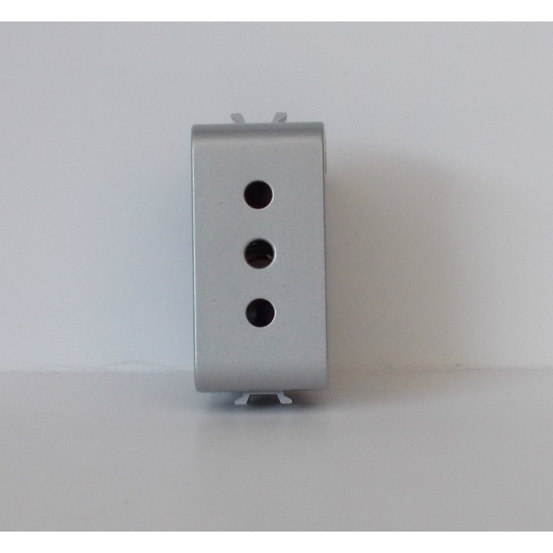 GEWISS GW 14201 PRESA 2P+T 10A 1 MODULO CHORUS TITANIO