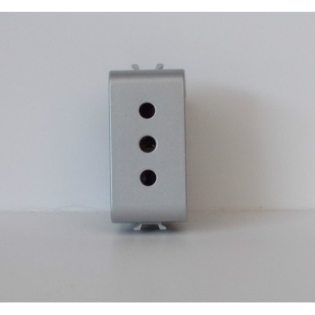 GEWISS GW 14201 PRESA 2P+T 10A 1 MODULO CHORUS TITANIO