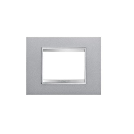 GEWISS GW 16203VT PLACCA CHORUS LUX 3 MODULI TITANIO
