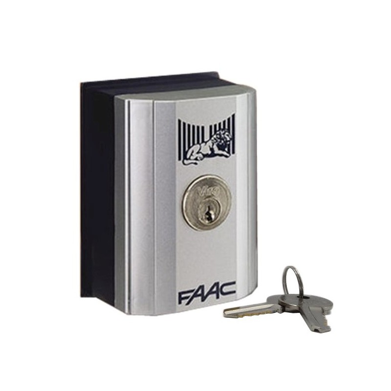 Selettore a chiave FAAC T10E da parete cancello automatico scorrevole 401019007