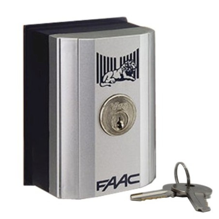 Selettore a chiave FAAC T10E da parete cancello automatico scorrevole 401019007